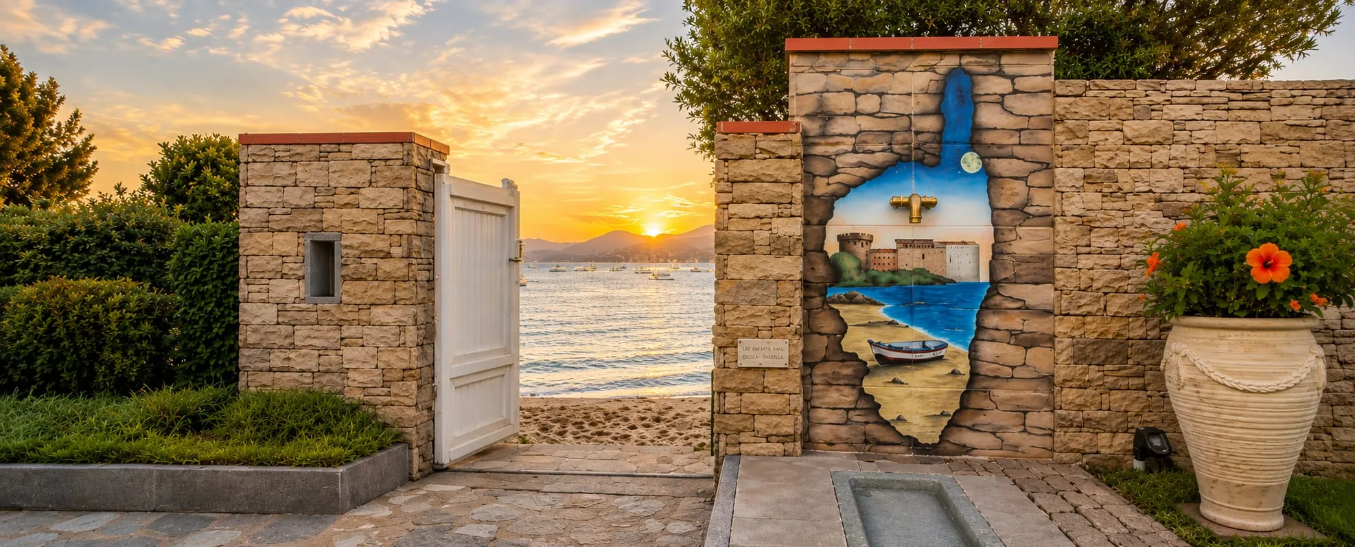 trompe l’œil mural Isolella